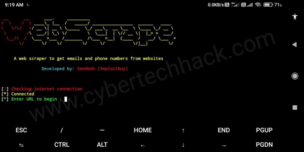 how to install and use webScrape tool on Termux
