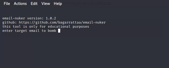 Email bomber without own mail