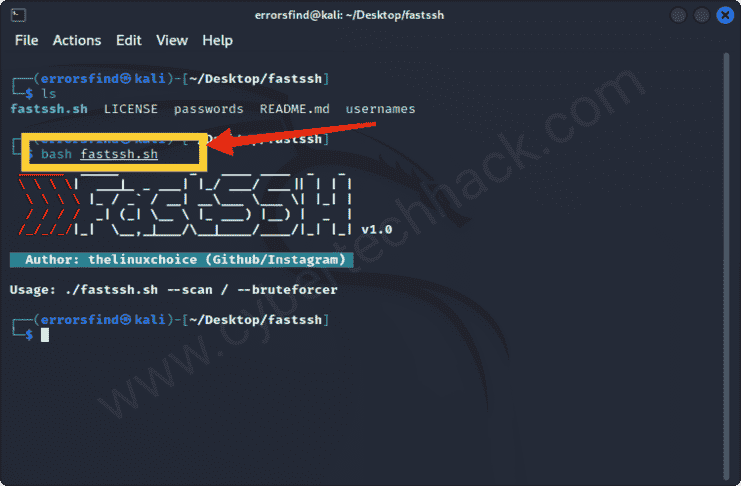 FastSSH Scan and BruteForcer against SSH protocol