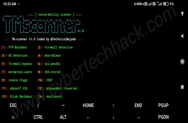TM-Scanner websites vulnerability scanner