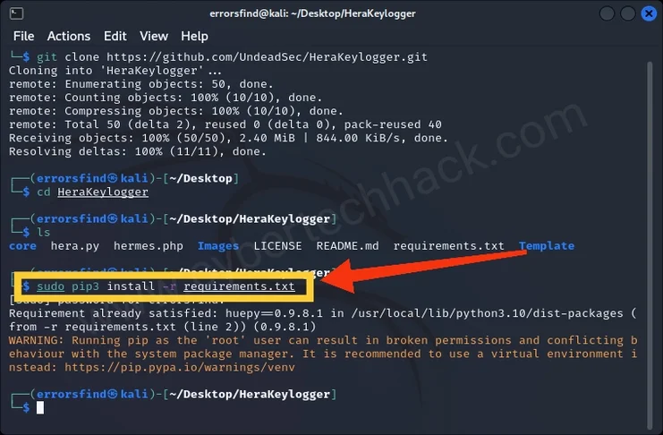 HeraKeylogger Chrome Keylogger Extension