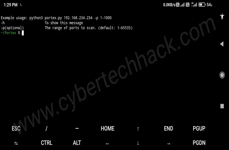 Portex multi-threaded Port Scanner